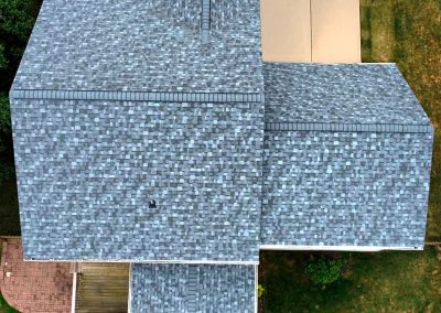 aerial asphalt roofing