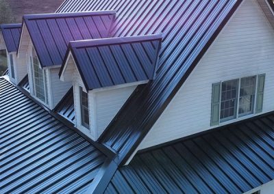 dark residential metal roof example